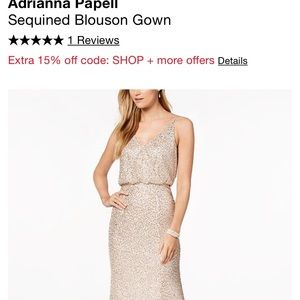 Size 0 Adrianna Pappel sequined dress